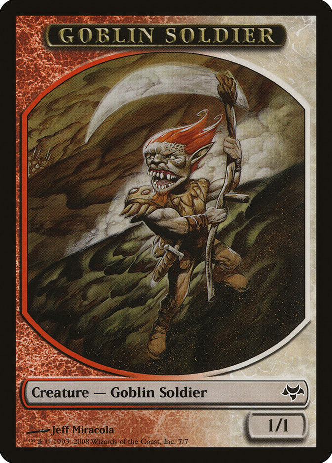 Goblin Soldier Token [Eventide Tokens] | Kessel Run Games Inc. 