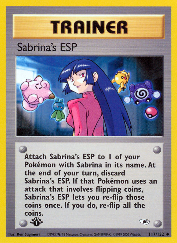 Sabrina's ESP (117/132) [Gym Heroes 1st Edition] | Kessel Run Games Inc. 