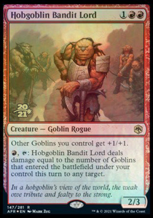 Hobgoblin Bandit Lord [Dungeons & Dragons: Adventures in the Forgotten Realms Prerelease Promos] | Kessel Run Games Inc. 