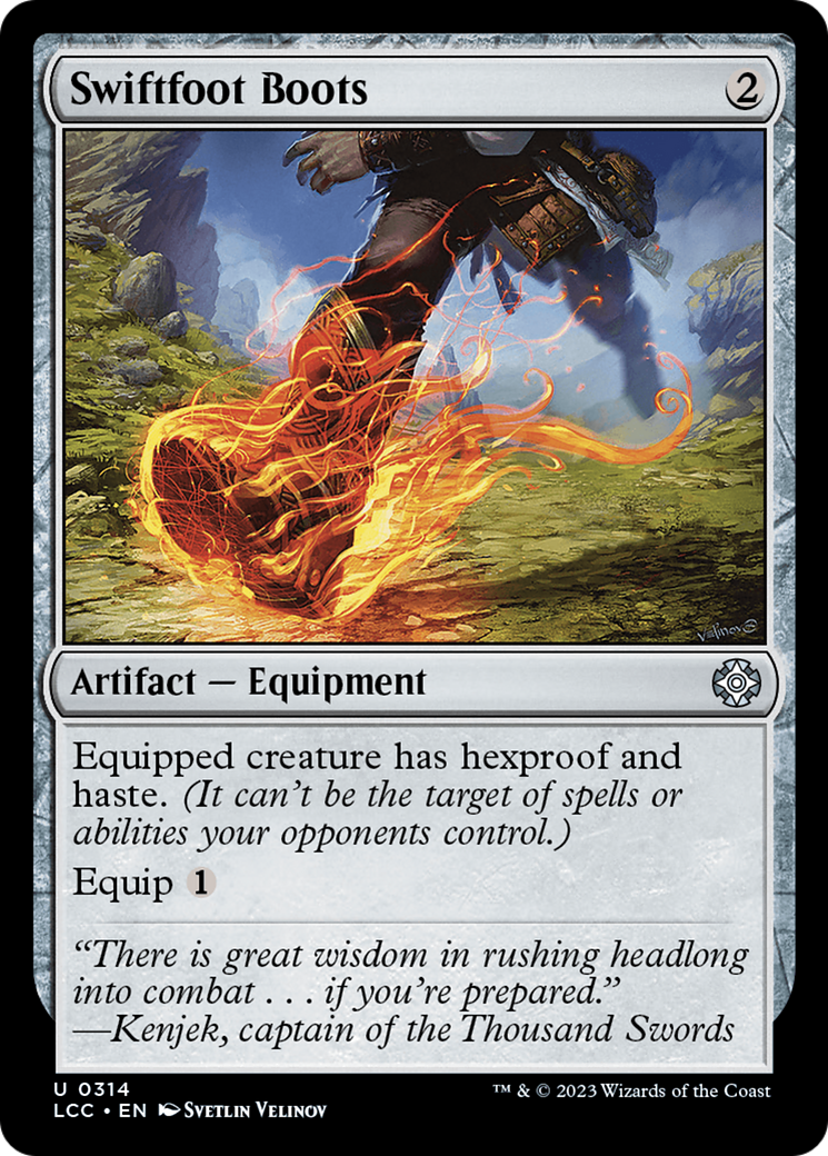 Swiftfoot Boots [The Lost Caverns of Ixalan Commander] | Kessel Run Games Inc. 