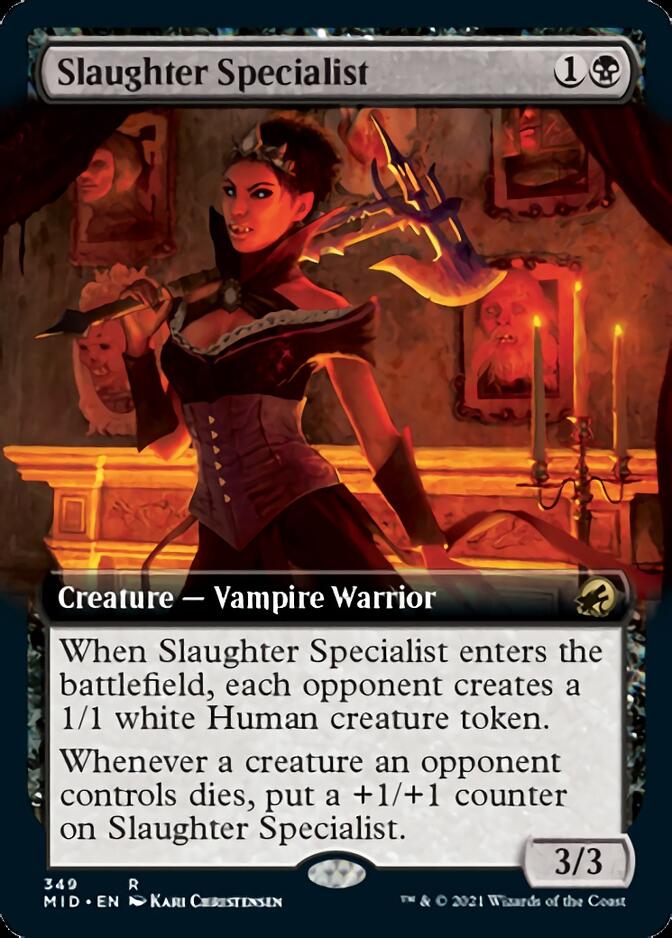 Slaughter Specialist (Extended Art) [Innistrad: Midnight Hunt] | Kessel Run Games Inc. 