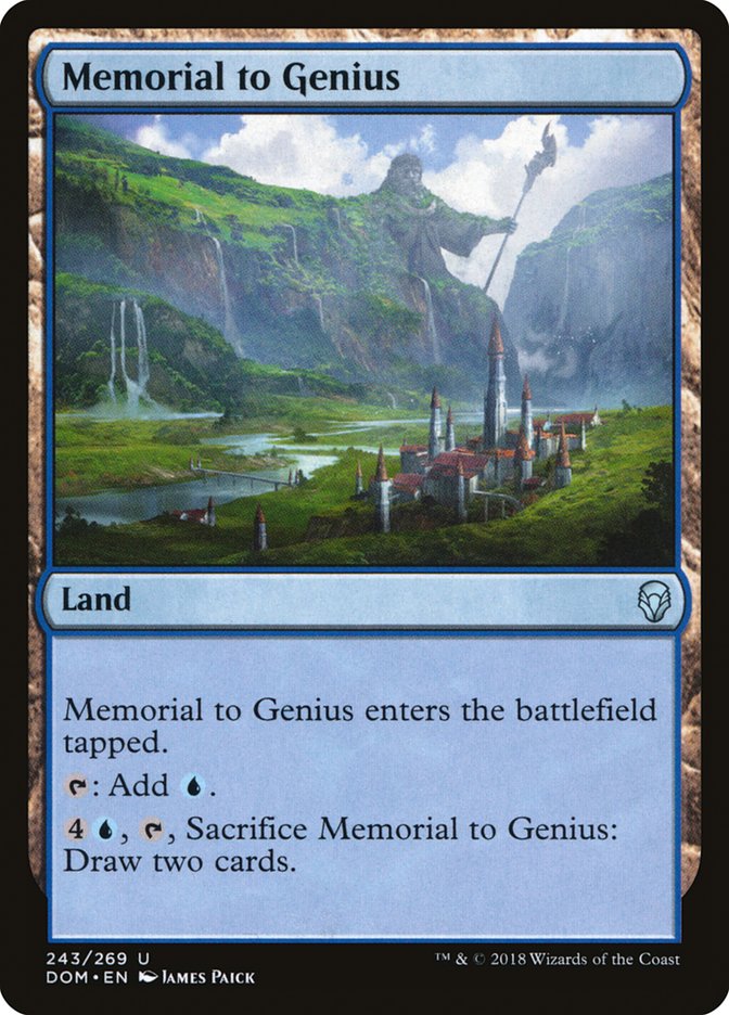 Memorial to Genius [Dominaria] | Kessel Run Games Inc. 