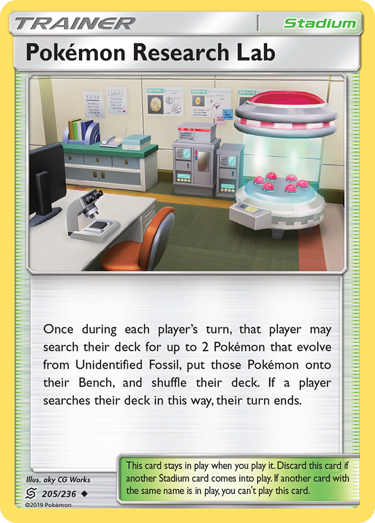 Pokemon Research Lab (205/236) [Sun & Moon: Unified Minds] | Kessel Run Games Inc. 
