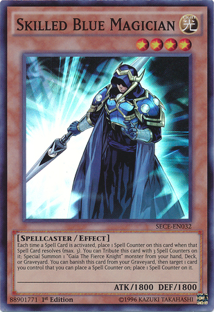Skilled Blue Magician [SECE-EN032] Super Rare | Kessel Run Games Inc. 