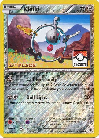 Klefki (66/119) (League Promo 4th Place) [XY: Phantom Forces] | Kessel Run Games Inc. 