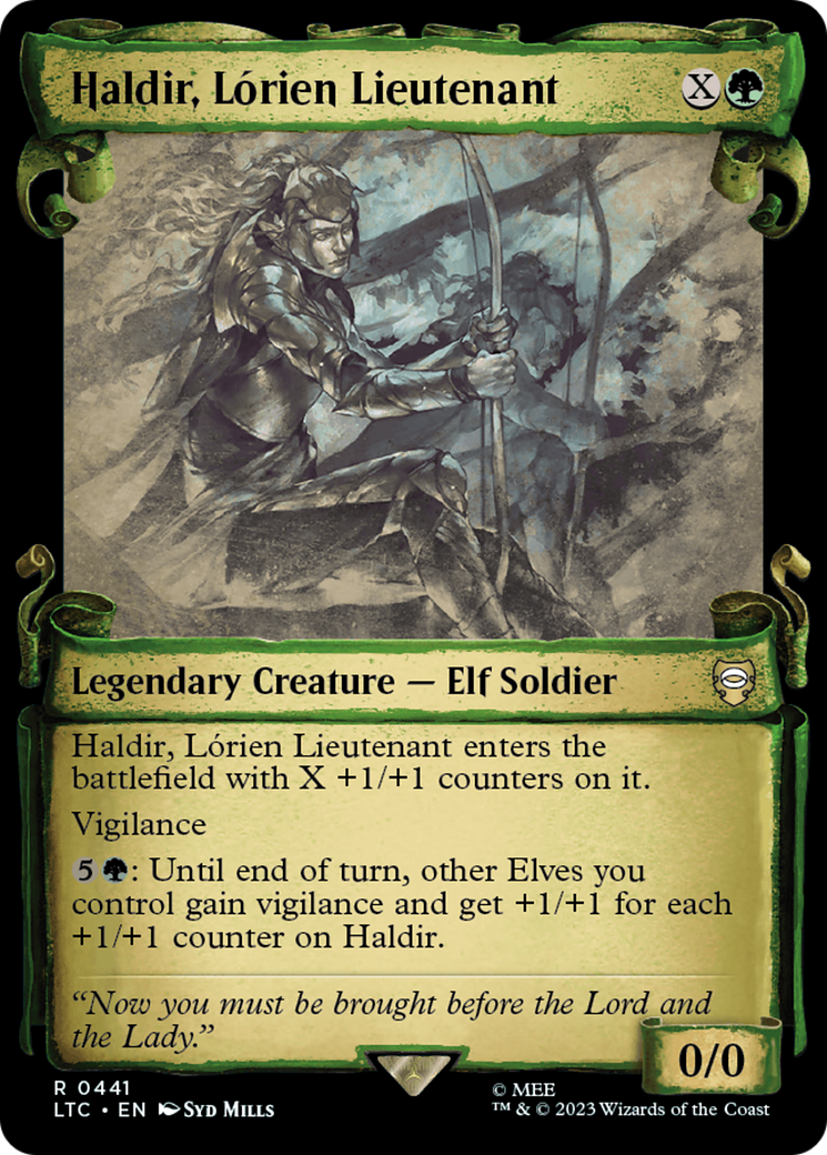 Haldir, Lorien Lieutenant [The Lord of the Rings: Tales of Middle-Earth Commander Showcase Scrolls] | Kessel Run Games Inc. 