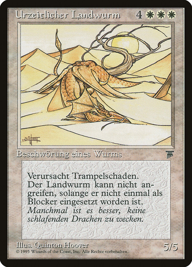 Elder Land Wurm (German) - "Urzeitlicher Landwurm" [Renaissance] | Kessel Run Games Inc. 