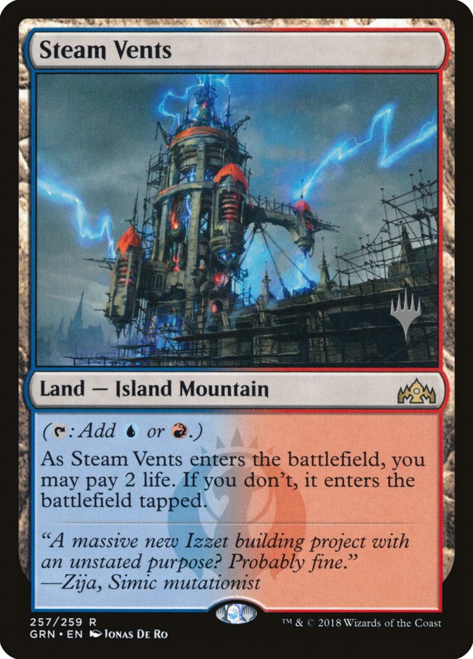 Steam Vents (Promo Pack) [Guilds of Ravnica Promos] | Kessel Run Games Inc. 