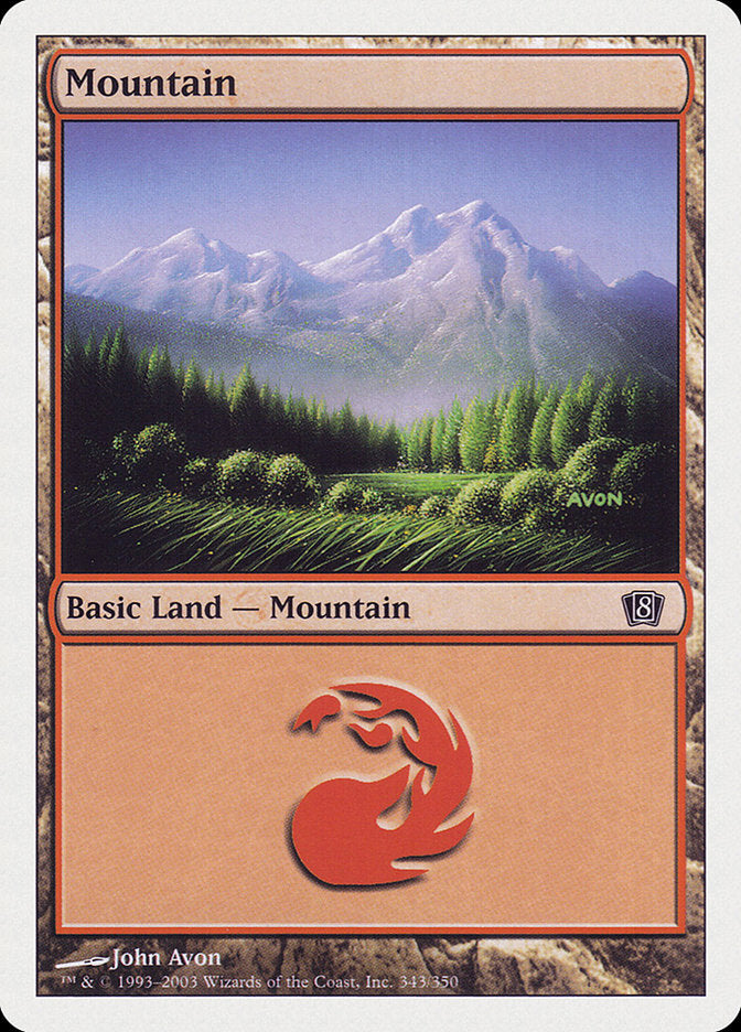 Mountain (343) [Eighth Edition] | Kessel Run Games Inc. 