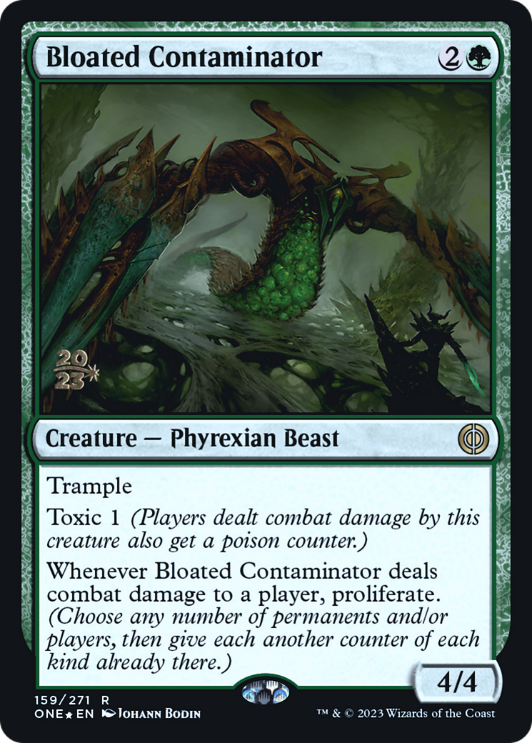 Bloated Contaminator [Phyrexia: All Will Be One Prerelease Promos] | Kessel Run Games Inc. 