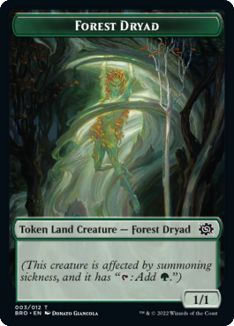 Forest Dryad Token [The Brothers' War Tokens] | Kessel Run Games Inc. 