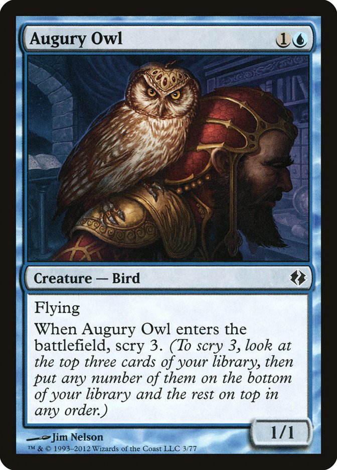 Augury Owl [Duel Decks: Venser vs. Koth] | Kessel Run Games Inc. 