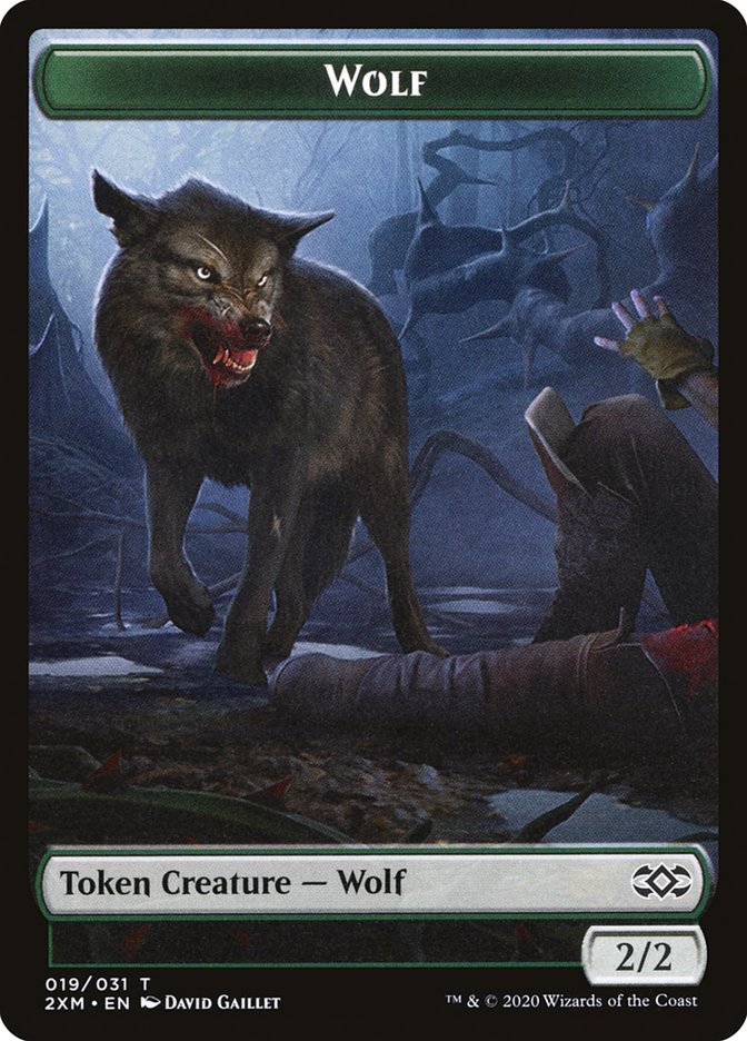 Copy // Wolf Double-Sided Token [Double Masters Tokens] | Kessel Run Games Inc. 