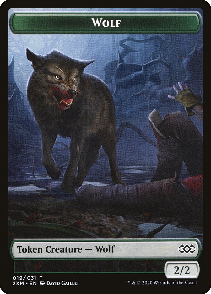 Wolf Token [Double Masters Tokens] | Kessel Run Games Inc. 