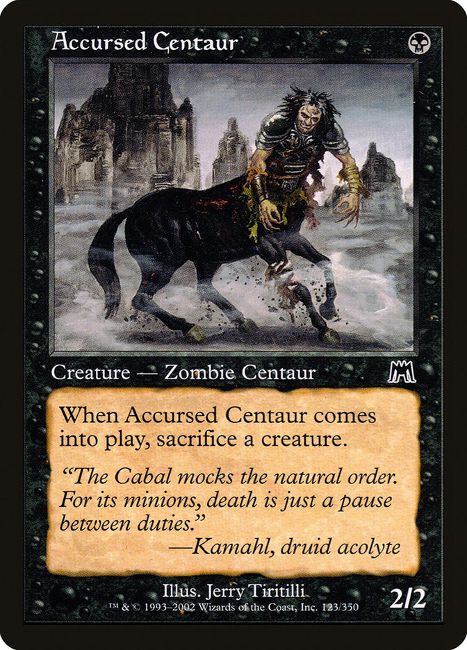 Accursed Centaur [Onslaught] | Kessel Run Games Inc. 