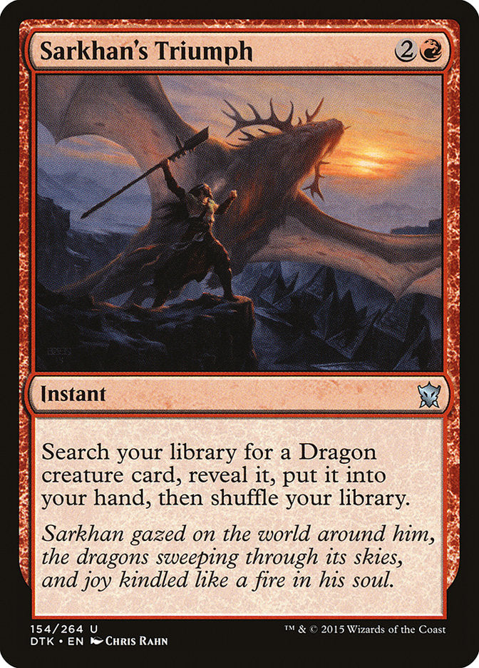 Sarkhan's Triumph [Dragons of Tarkir] | Kessel Run Games Inc. 