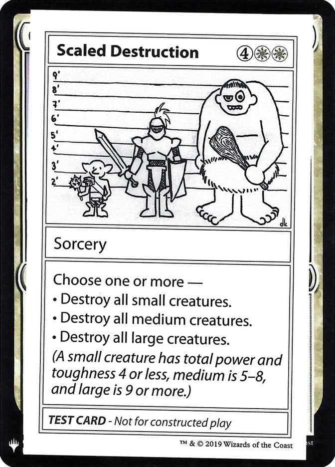 Scaled Destruction [Mystery Booster Playtest Cards] | Kessel Run Games Inc. 