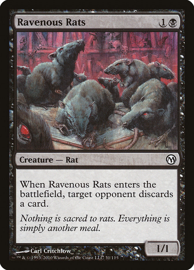 Ravenous Rats [Duels of the Planeswalkers] | Kessel Run Games Inc. 