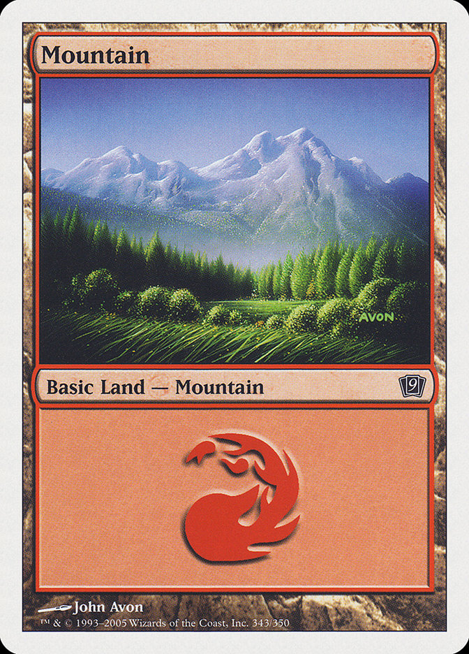 Mountain (343) [Ninth Edition] | Kessel Run Games Inc. 