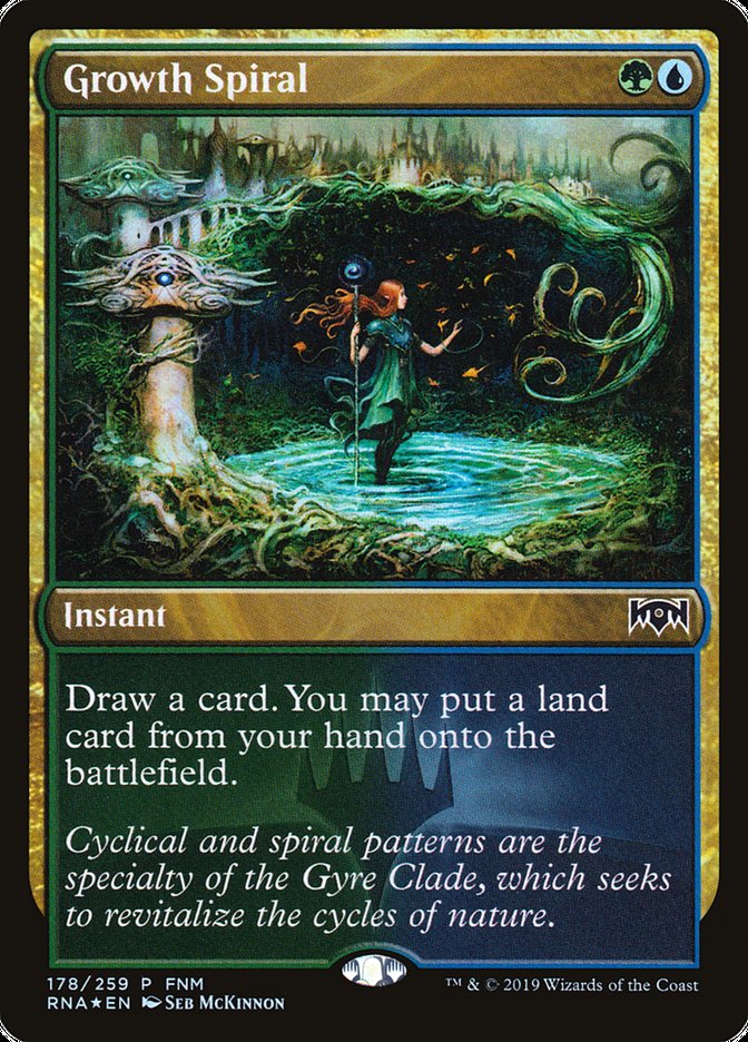 Growth Spiral (FNM) [Ravnica Allegiance Promos] | Kessel Run Games Inc. 