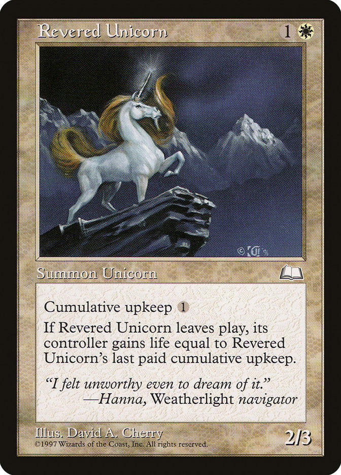 Revered Unicorn [Weatherlight] | Kessel Run Games Inc. 