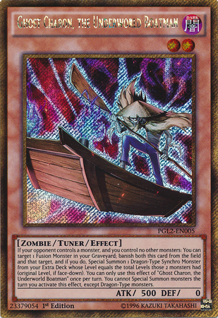 Ghost Charon, the Underworld Boatman [PGL2-EN005] Gold Secret Rare | Kessel Run Games Inc. 