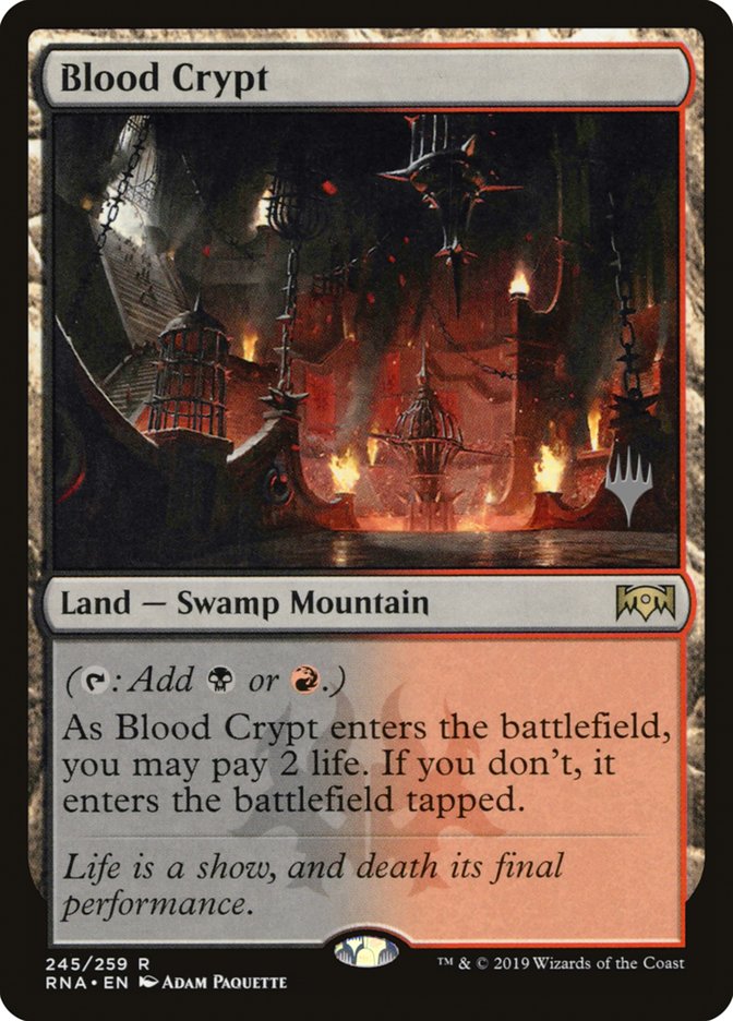 Blood Crypt (Promo Pack) [Ravnica Allegiance Promos] | Kessel Run Games Inc. 