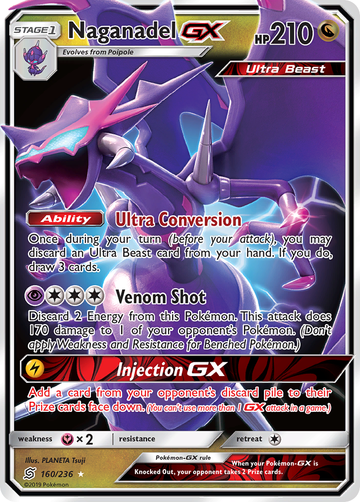 Naganadel GX (160/236) [Sun & Moon: Unified Minds] | Kessel Run Games Inc. 