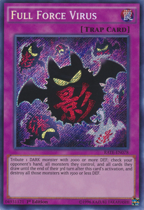 Full Force Virus [RATE-EN078] Secret Rare | Kessel Run Games Inc. 