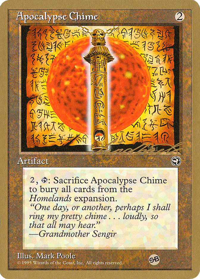 Apocalypse Chime (Leon Lindback) (SB) [Pro Tour Collector Set] | Kessel Run Games Inc. 