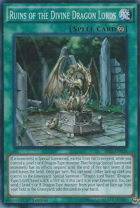 Ruins of the Divine Dragon Lords [SR02-EN024] Super Rare | Kessel Run Games Inc. 
