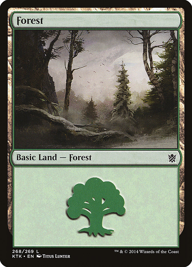 Forest (268) [Khans of Tarkir] | Kessel Run Games Inc. 