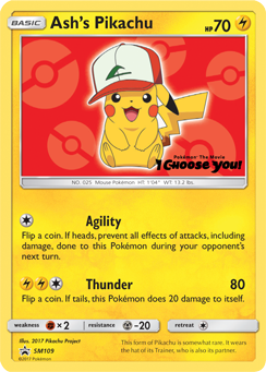 Ash's Pikachu (SM109) [Sun & Moon: Black Star Promos] | Kessel Run Games Inc. 