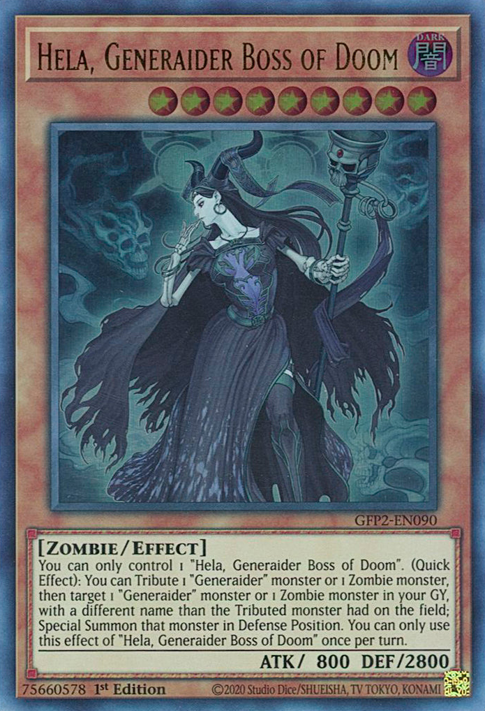 Hela, Generaider Boss of Doom [GFP2-EN090] Ultra Rare | Kessel Run Games Inc. 