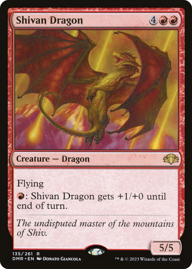 Shivan Dragon [Dominaria Remastered] | Kessel Run Games Inc. 