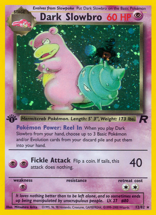 Dark Slowbro (12/82) [Team Rocket 1st Edition] | Kessel Run Games Inc. 