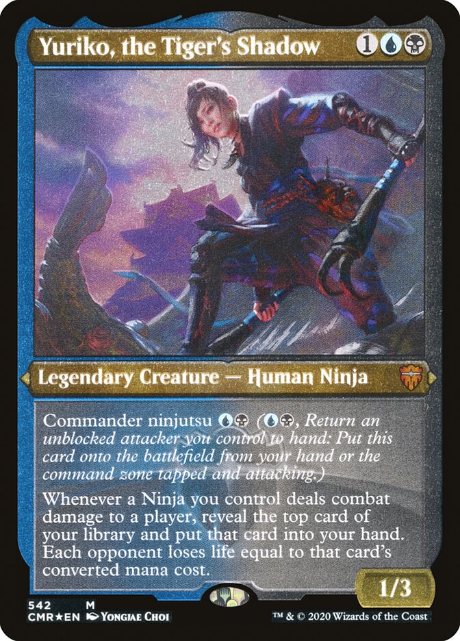 Yuriko, the Tiger's Shadow (Etched) [Commander Legends] | Kessel Run Games Inc. 