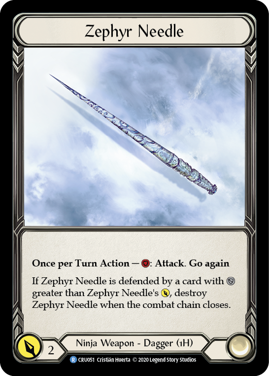Zephyr Needle [CRU051] (Crucible of War)  1st Edition Normal | Kessel Run Games Inc. 