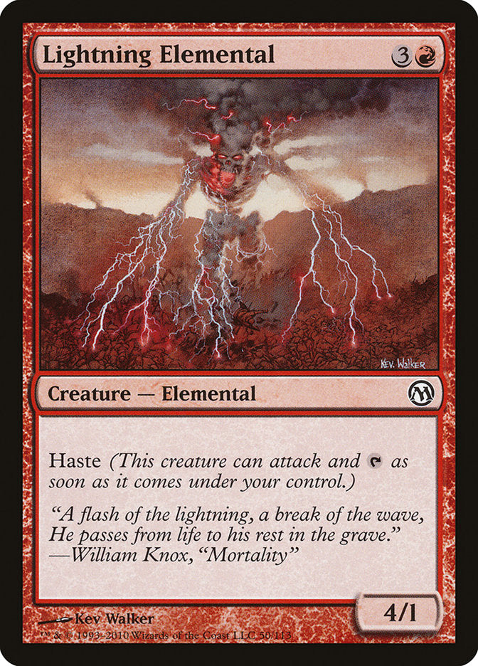 Lightning Elemental [Duels of the Planeswalkers] | Kessel Run Games Inc. 