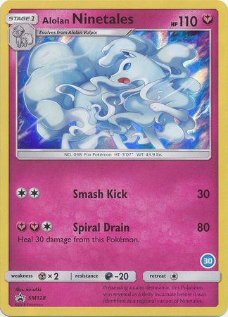 Alolan Ninetales (SM128) (Deck Exclusive #30) [Sun & Moon: Trainer Kit - Alolan Ninetales] | Kessel Run Games Inc. 