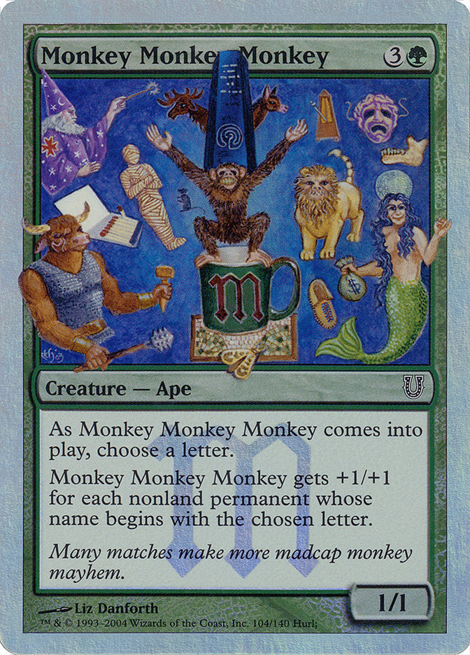 Monkey Monkey Monkey (Alternate Foil) [Unhinged] | Kessel Run Games Inc. 