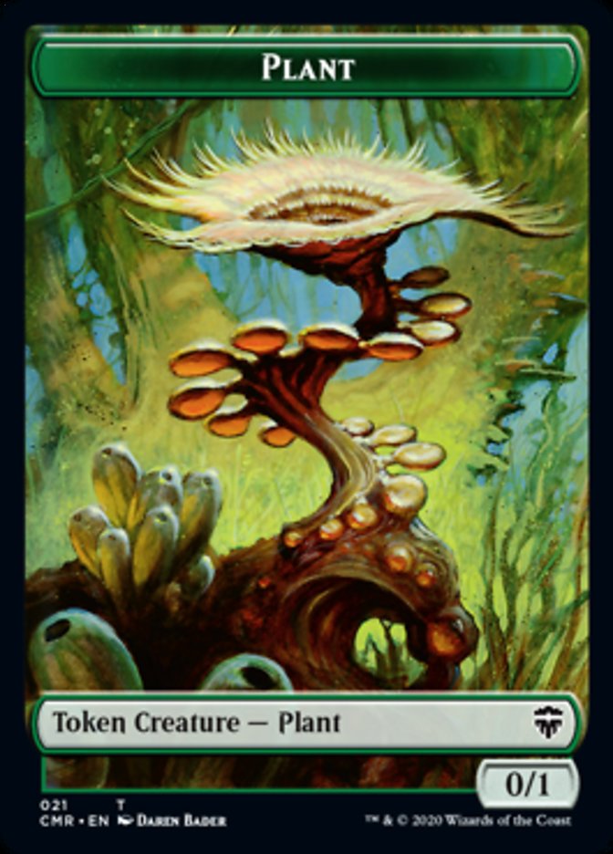 Illusion // Plant Double-Sided Token [Commander Legends Tokens] | Kessel Run Games Inc. 