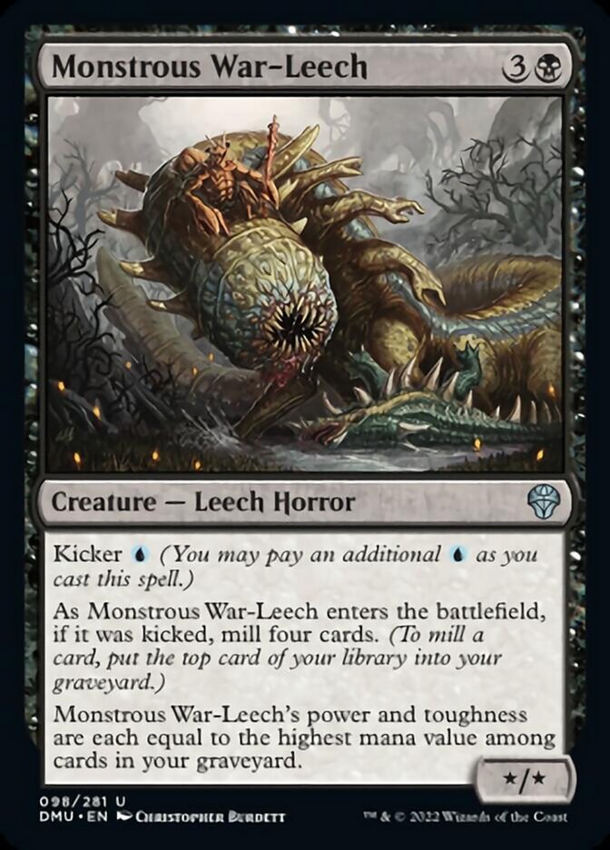 Monstrous War-Leech [Dominaria United] | Kessel Run Games Inc. 