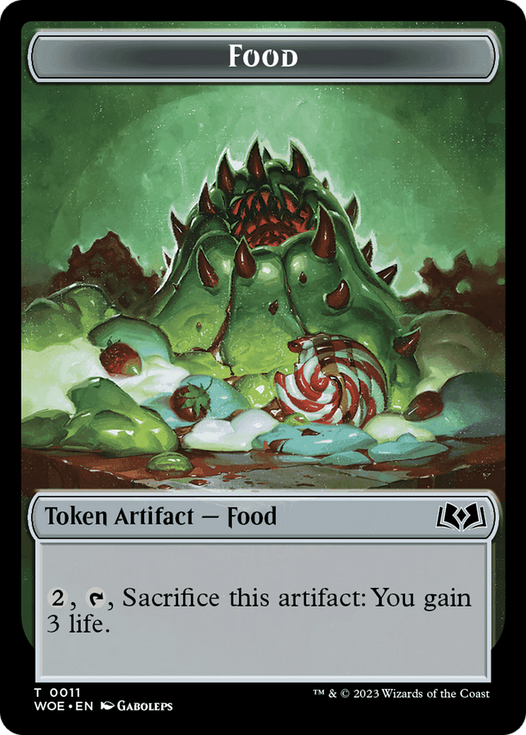 Faerie // Food (0011) Double-Sided Token [Wilds of Eldraine Tokens] | Kessel Run Games Inc. 