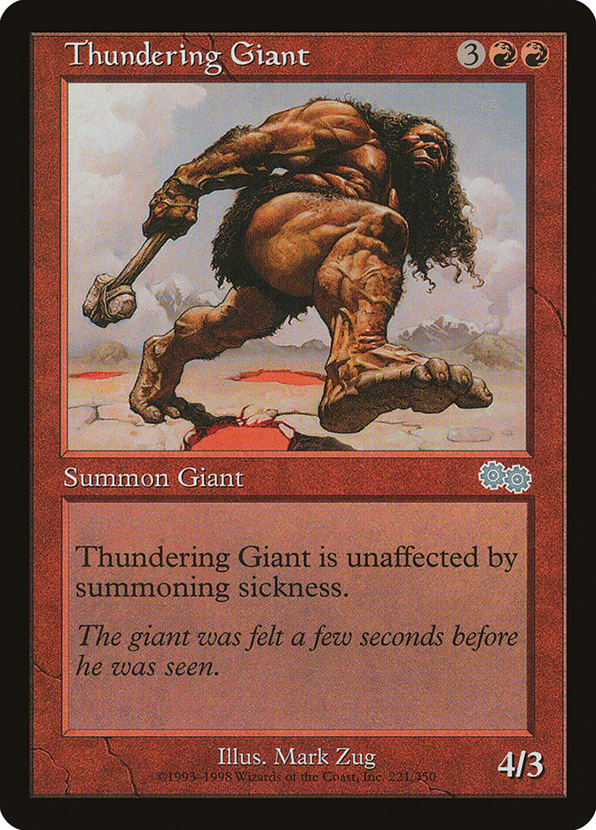 Thundering Giant [Urza's Saga] | Kessel Run Games Inc. 