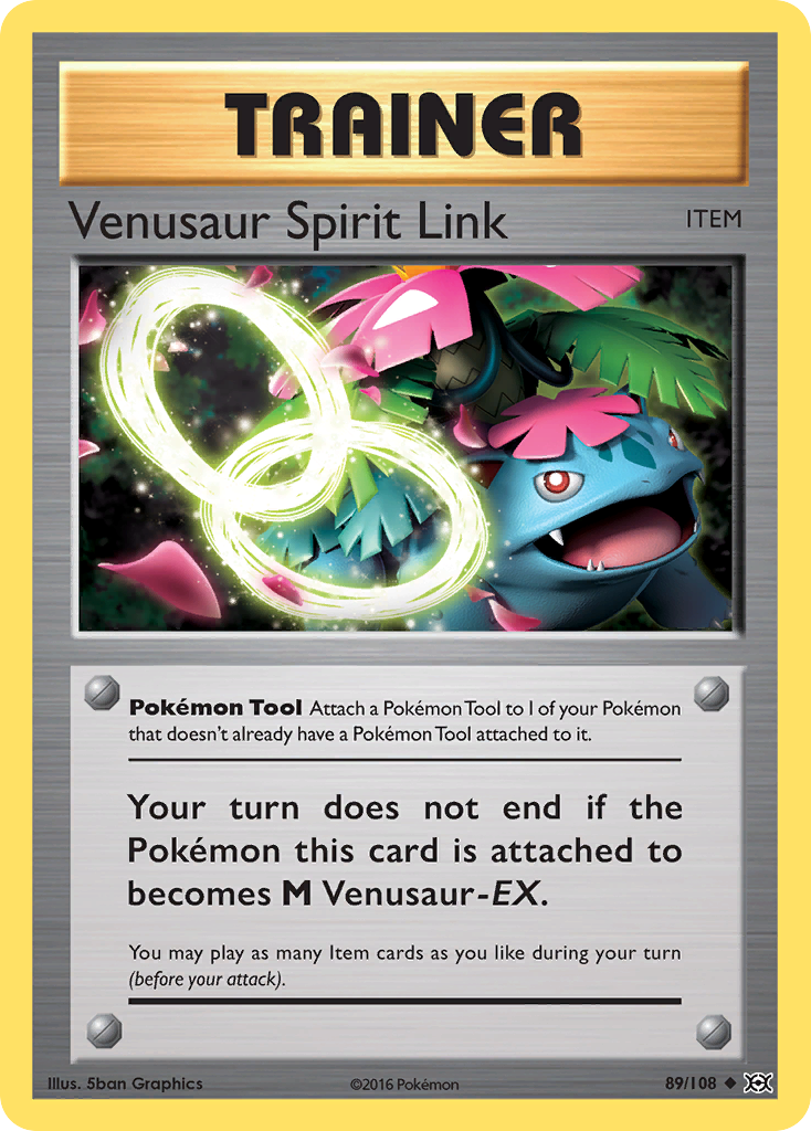 Venusaur Spirit Link (89/108) [XY: Evolutions] | Kessel Run Games Inc. 