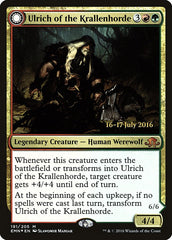 Ulrich of the Krallenhorde // Ulrich, Uncontested Alpha [Eldritch Moon Prerelease Promos] | Kessel Run Games Inc. 