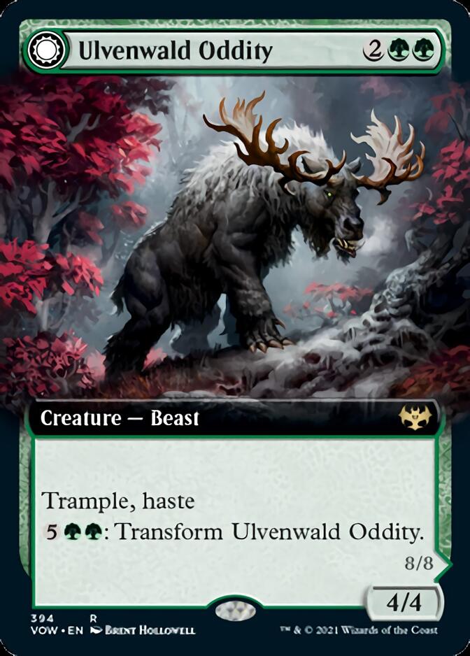 Ulvenwald Oddity // Ulvenwald Behemoth (Extended Art) [Innistrad: Crimson Vow] | Kessel Run Games Inc. 