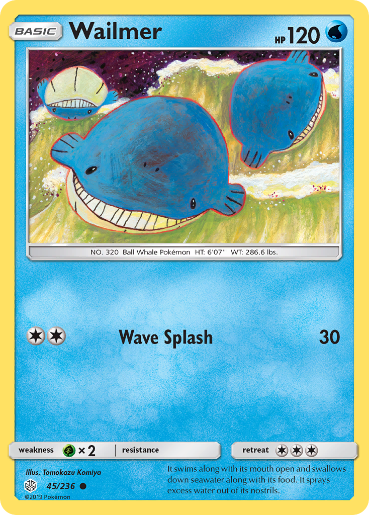 Wailmer (45/236) [Sun & Moon: Cosmic Eclipse] | Kessel Run Games Inc. 