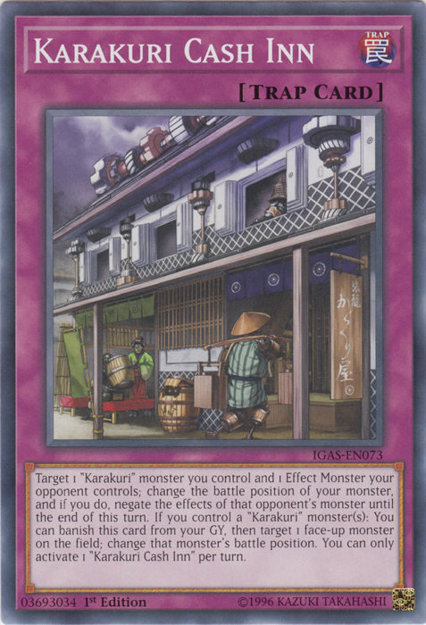 Karakuri Cash Inn [IGAS-EN073] Common | Kessel Run Games Inc. 